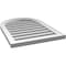 Ekena Millwork Round Top Surface Mount PVC Gable Vent: Functional, w/ 2"W x 1-1/2"P Brickmould Frame, 20"W x 28"H GVPRT20X2802SF - alternate 3